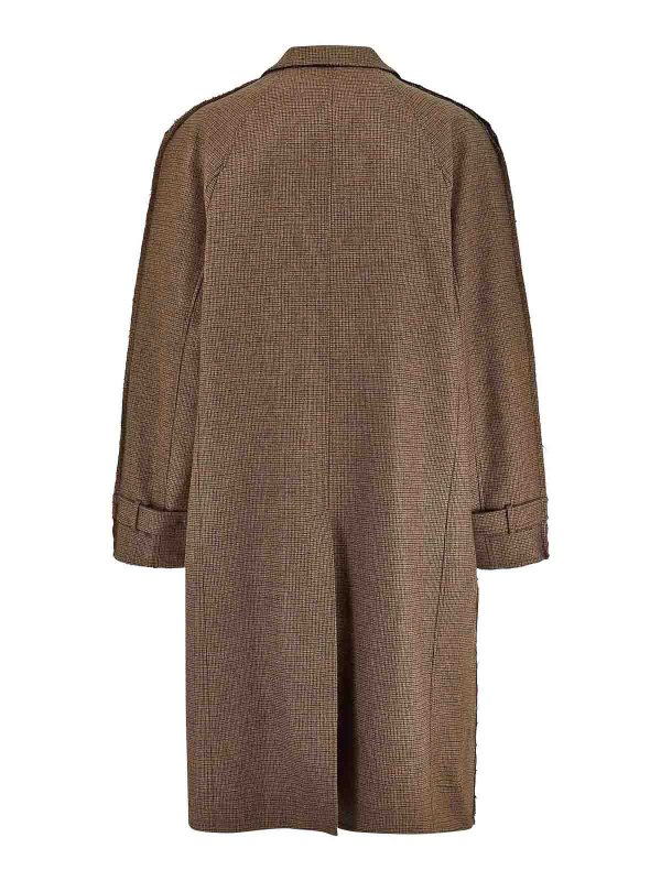 MARTINE ROSE: knee length coats online - Breasted Coat