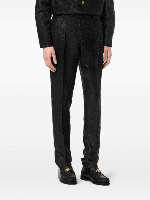 VERSACE: Pantaloni sartoriali online - Pantaloni formali leopardati