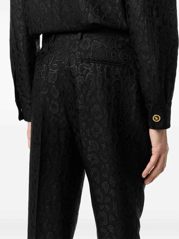 The Best Shops VERSACE: Pantaloni sartoriali - Pantaloni formali leopardati