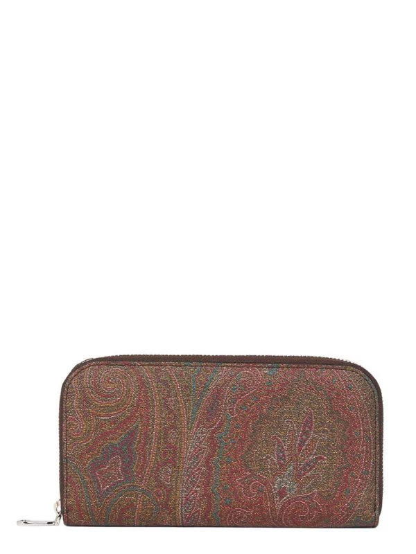 ETRO: wallets & purses online - Canvas Zip Around Wallet