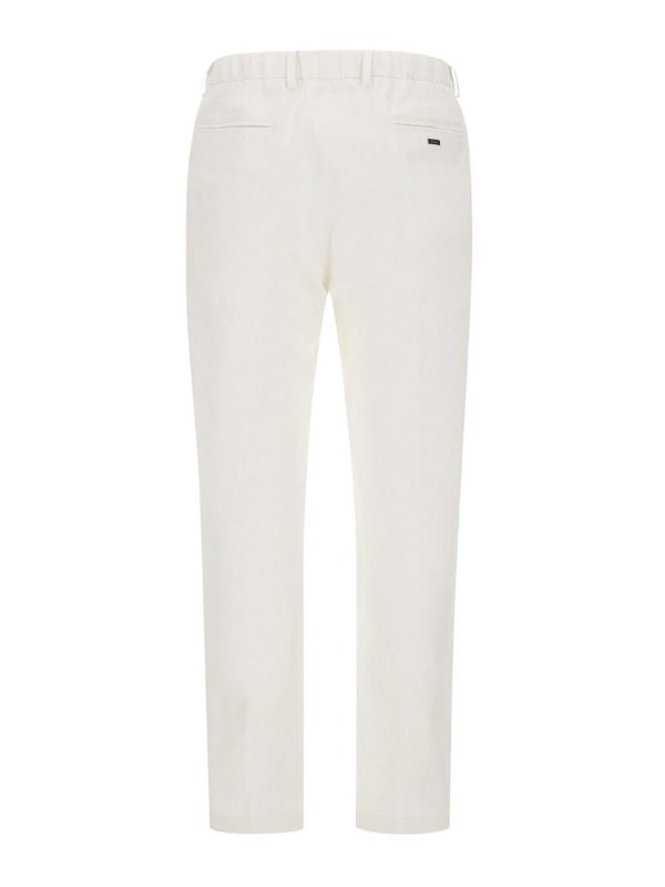 HERNO: casual trousers online - Stretch Twill Trousers