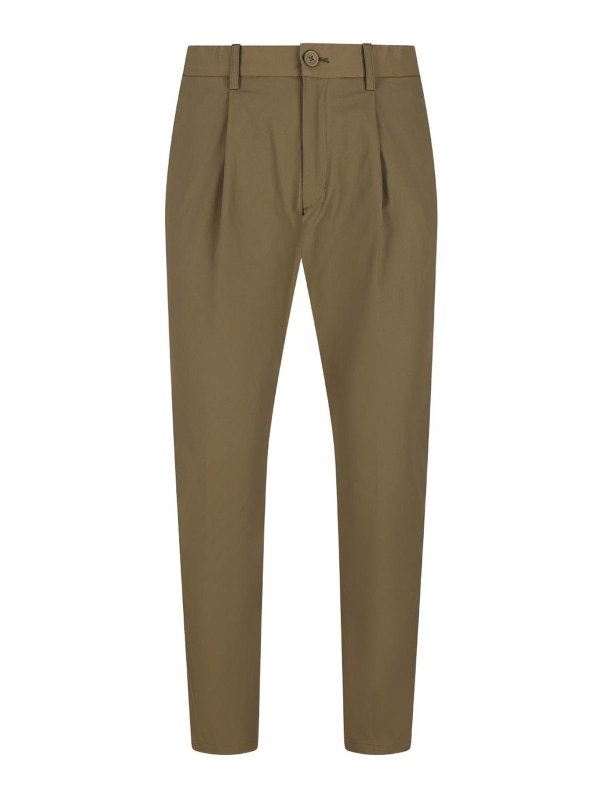 HERNO: casual trousers - Mechanical Stretch Twill Trousers
