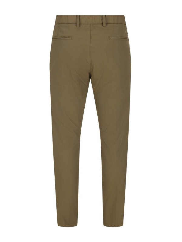 HERNO: casual trousers online - Mechanical Stretch Twill Trousers