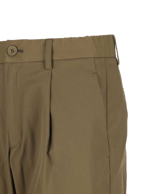 The Best Shops HERNO: casual trousers - Mechanical Stretch Twill Trousers
