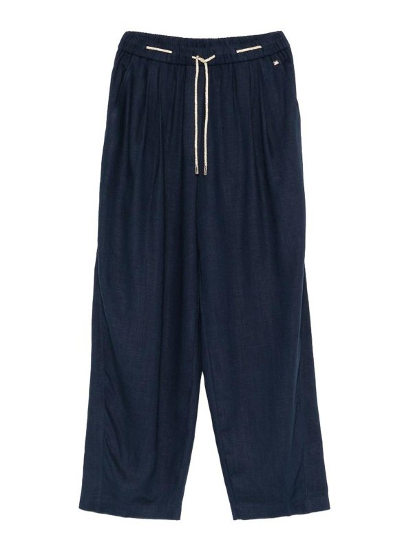 HERNO: Pantalons casual - Pantalons Décontractés - Bleu