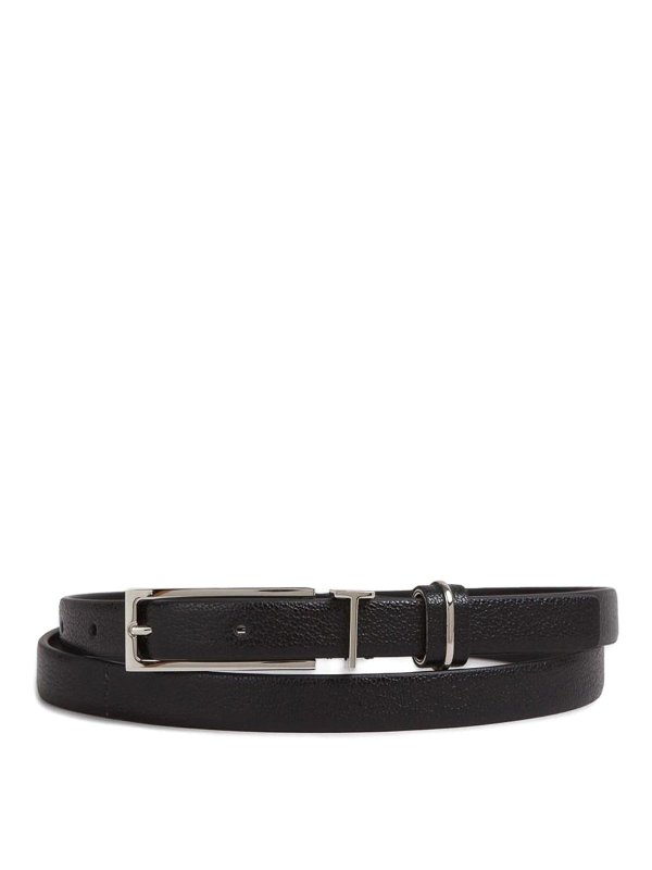 TOM FORD: belts - Black Supple Gra