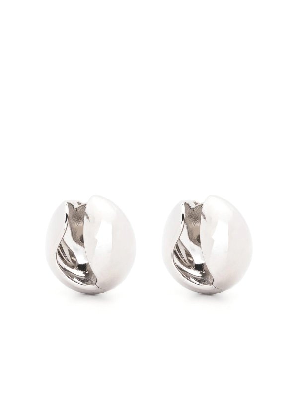 COPERNI: Earrings - Shaped Logo Hoop Earrings