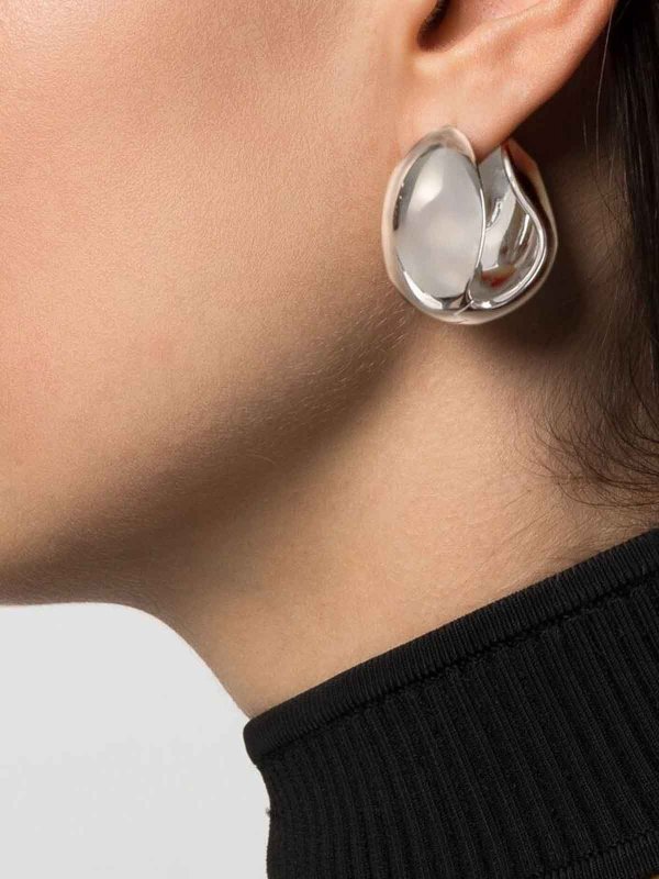 COPERNI: Earrings online - Shaped Logo Hoop Earrings