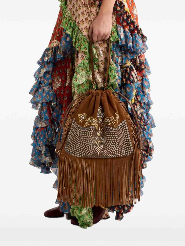 ETRO: Bucket-bags online - Bucket-Bag - Braun