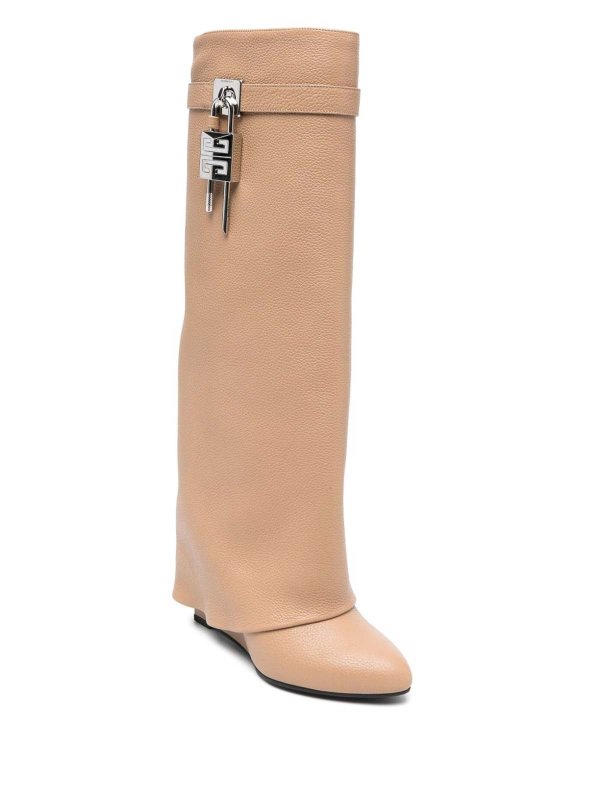 GIVENCHY: boots online - Shark Lock Beige Full Gra