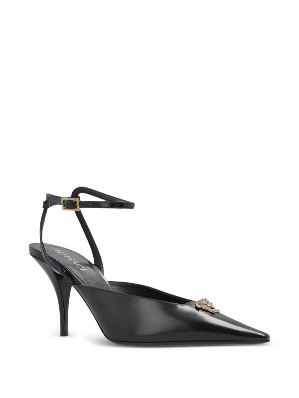 The Best Shops VERSACE: sandali - Slingback a punta La Medusa