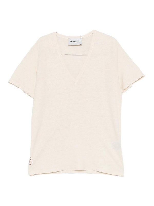 AMARANTO: T-shirts - T-Shirt - Weiß
