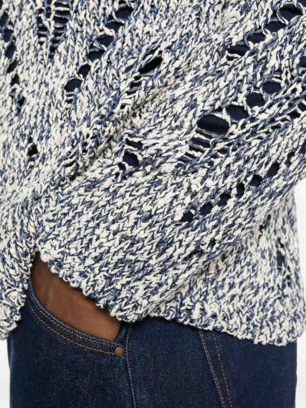 AMARANTO: Pull col rond online - Pull Col Rond - Blanc