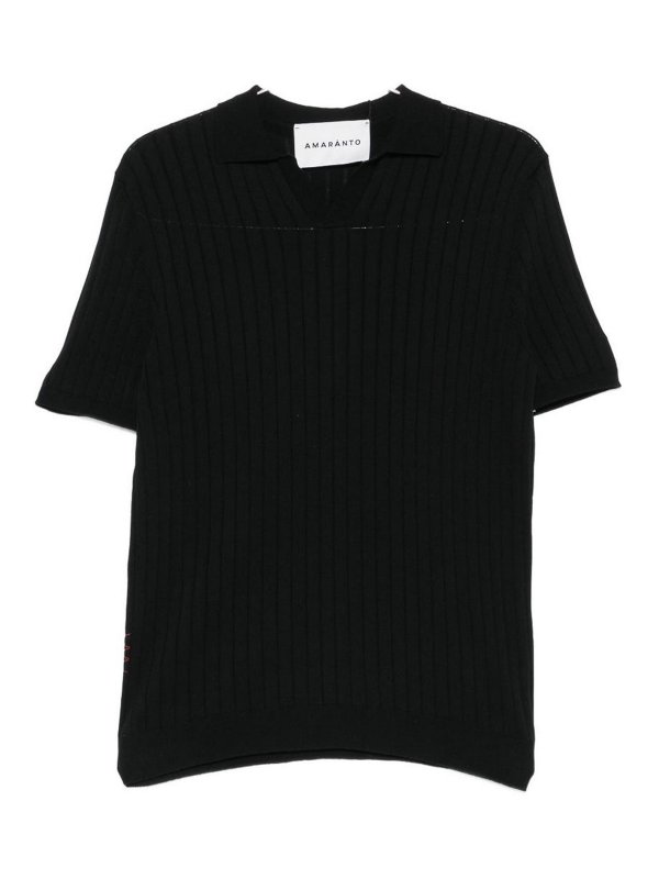 AMARANTO: Poloshirts - Poloshirt - Schwarz