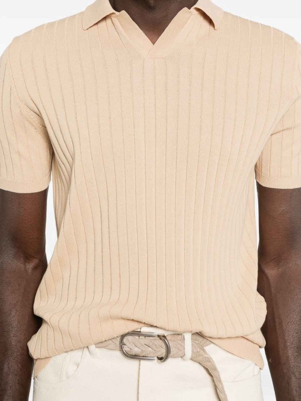 The Best Shops AMARANTO: polo - Polo beige a maniche corte