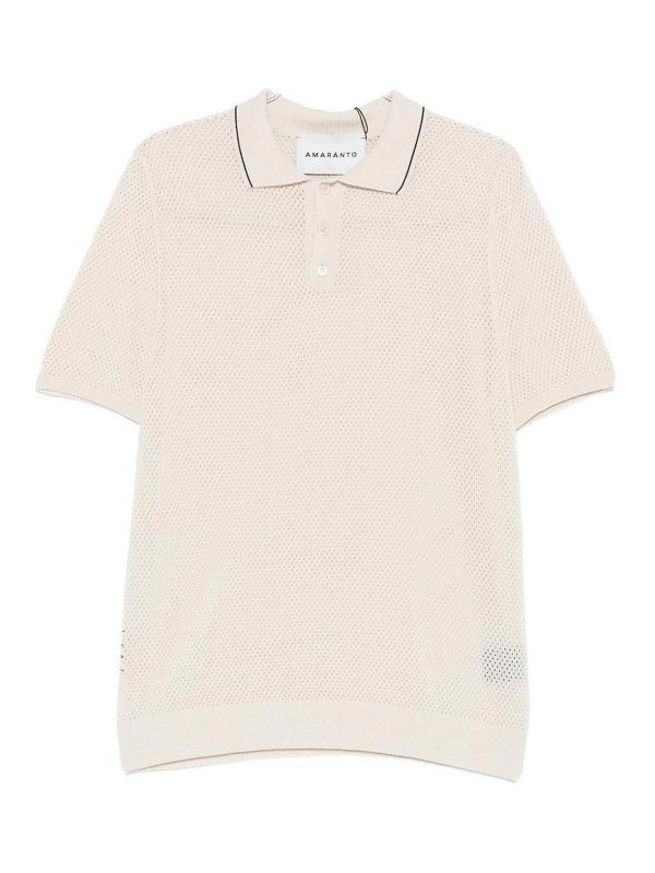 AMARANTO: Poloshirts - Poloshirt - Weiß