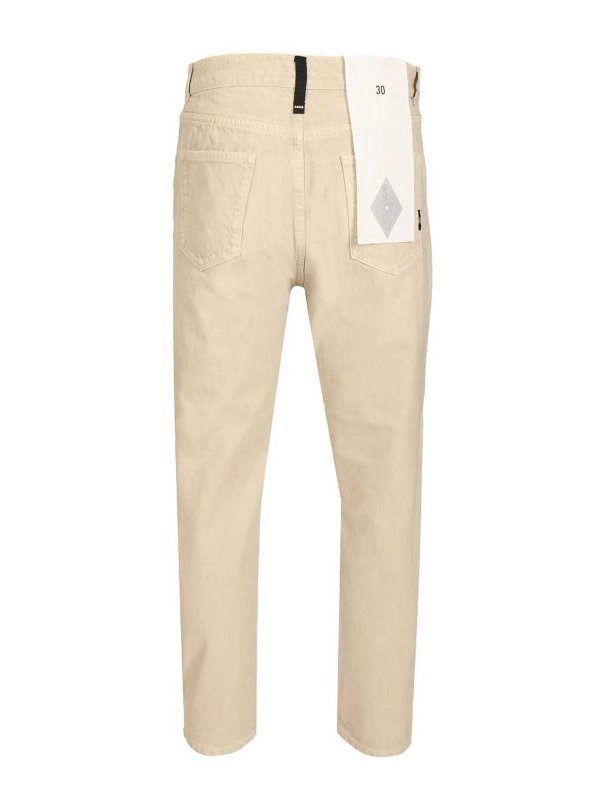 ストレートジーンズ - クリーム shop online: AMISH