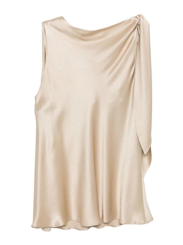 ANTONELLI FIRENZE: Tops y camisetas sin mangas - Top - Beis