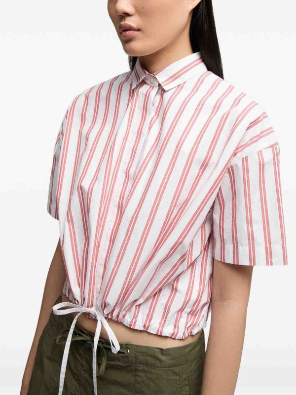 ASPESI: camicie online - Camicia in cotone a righe rosse e bianche
