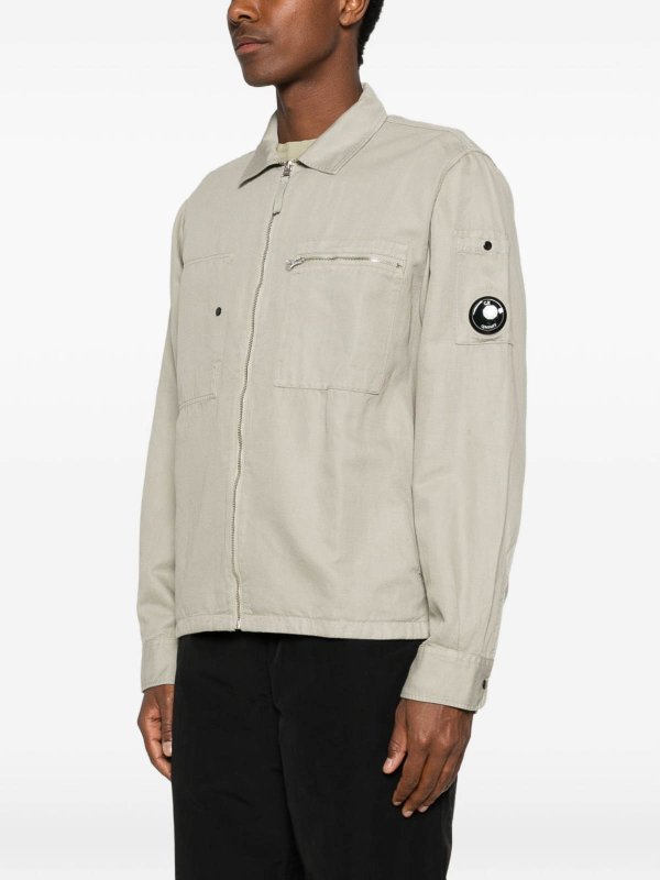 Giacca camicia con zip shop online: C.P. COMPANY