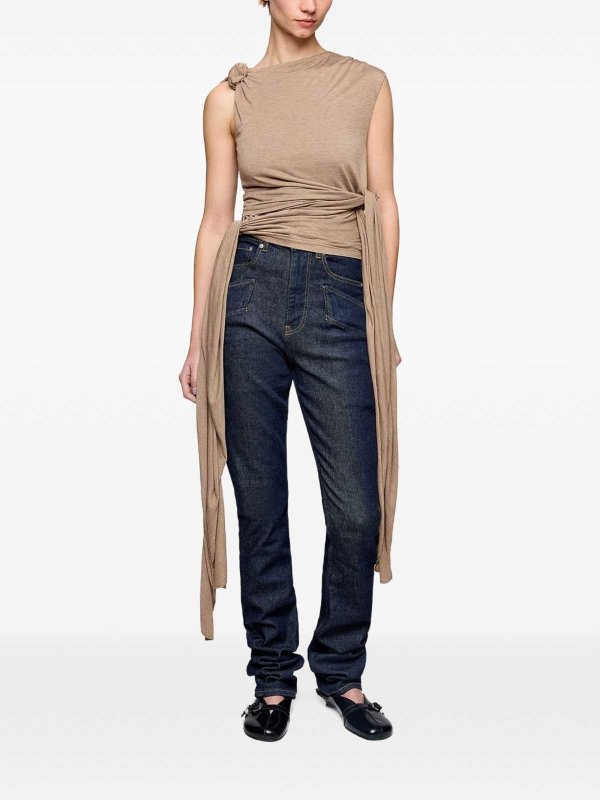 Top - Beige shop online: GANNI