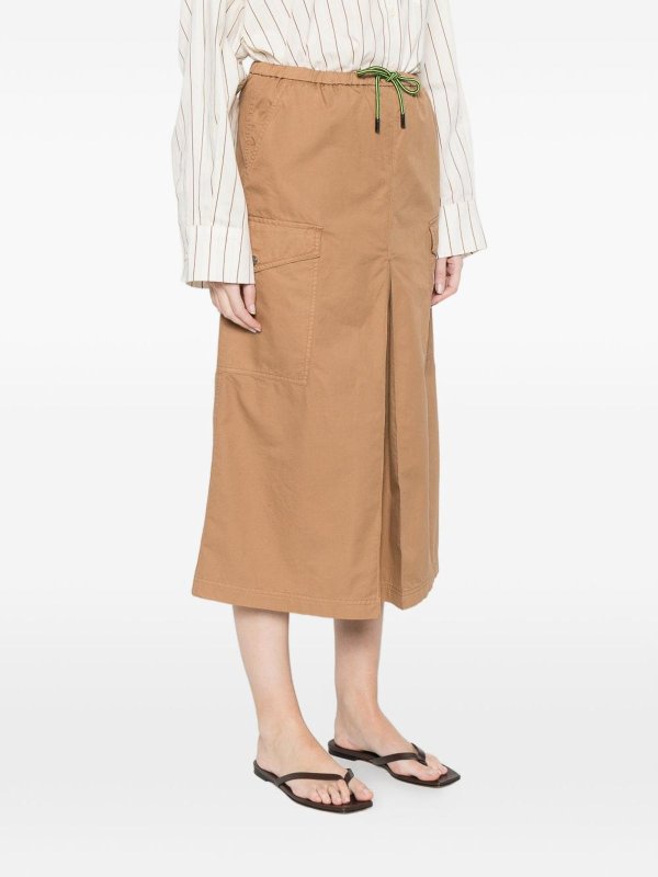 The Best Shops HERNO: Knielange und Midi Röcke - Midirock - Beige