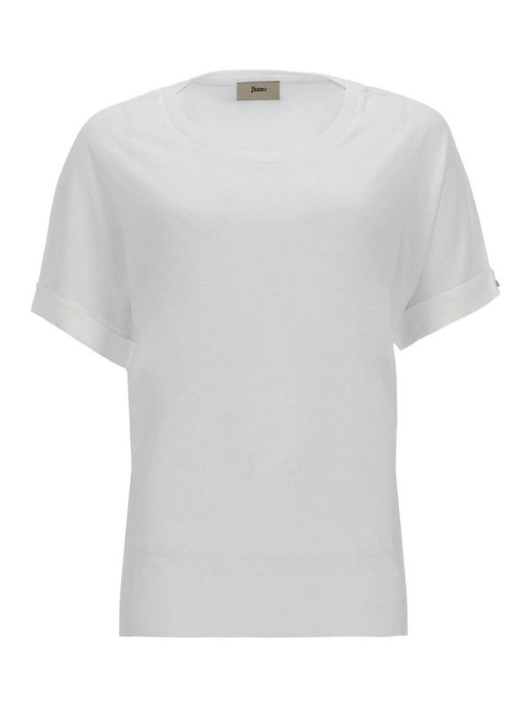 HERNO: T-shirts - T-Shirt - Weiß
