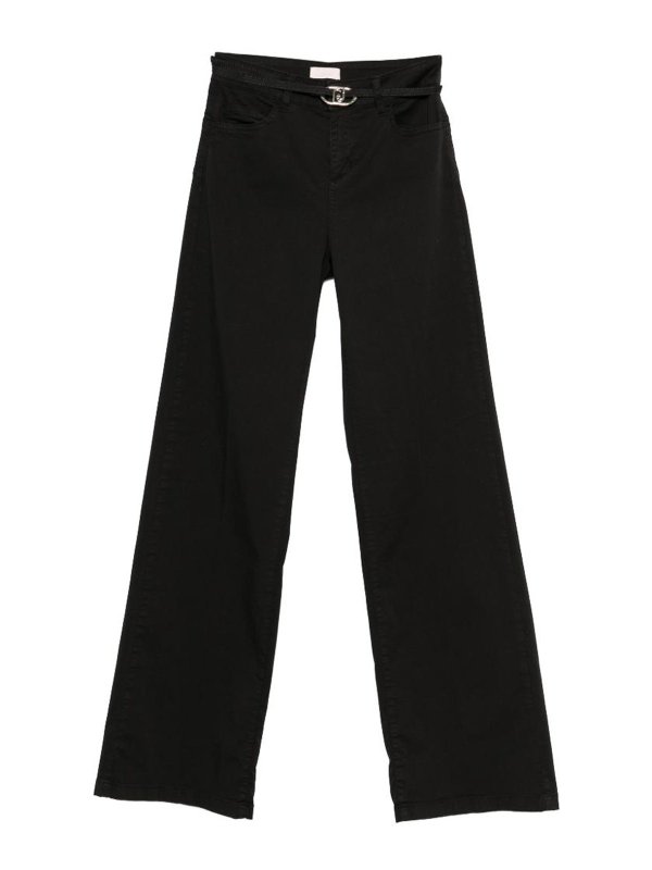 Liu Jo: Jeans Rectos - Vaqueros Rectos - Negro