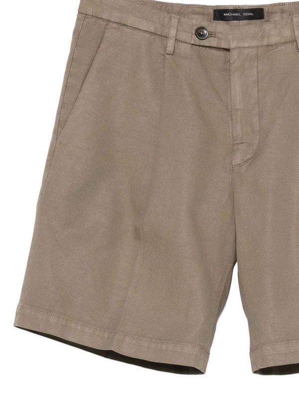The Best Shops MICHAEL COAL: Trousers Shorts - Brown shorts