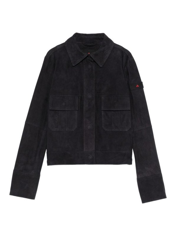 PEUTEREY: Lederjacken - Lederjacke - Blau
