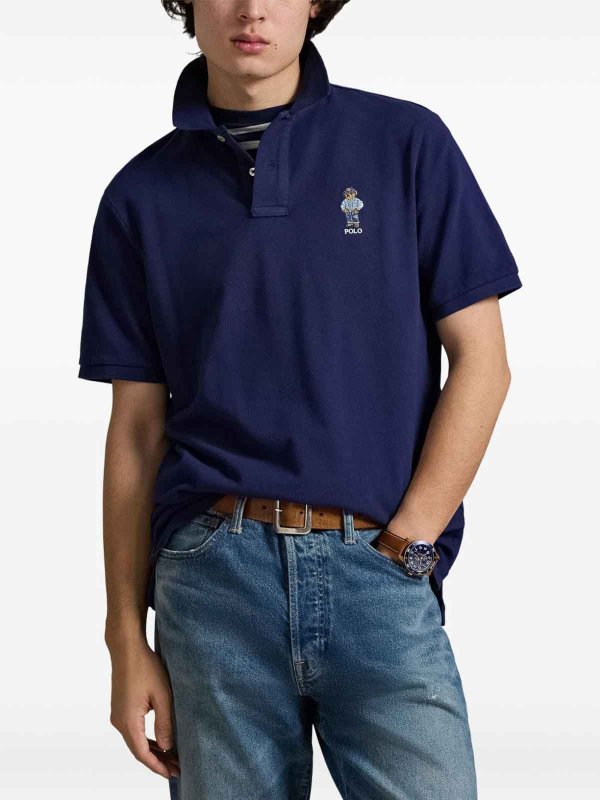 POLO RALPH LAUREN: ポロシャツ online - ポロシャツ - ミディアムウォッシュ