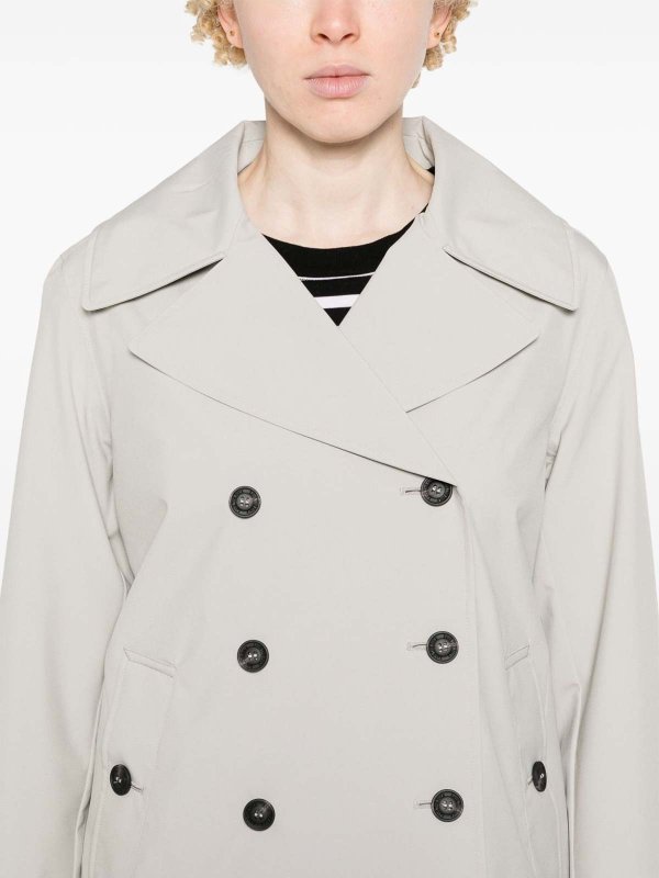 Save The Duck buy online Sofi padded double-breasted jacket beige