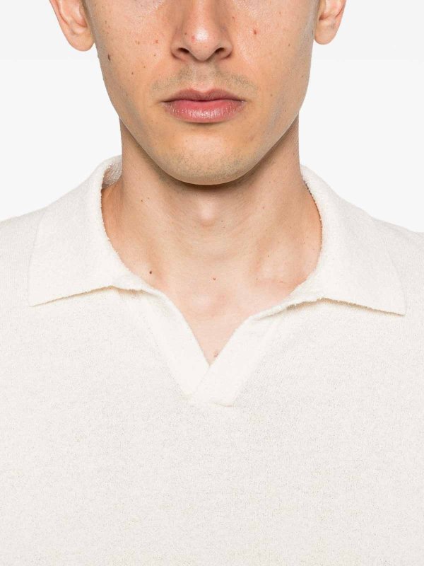 ポロシャツ - 白 shop online: SCAGLIONE