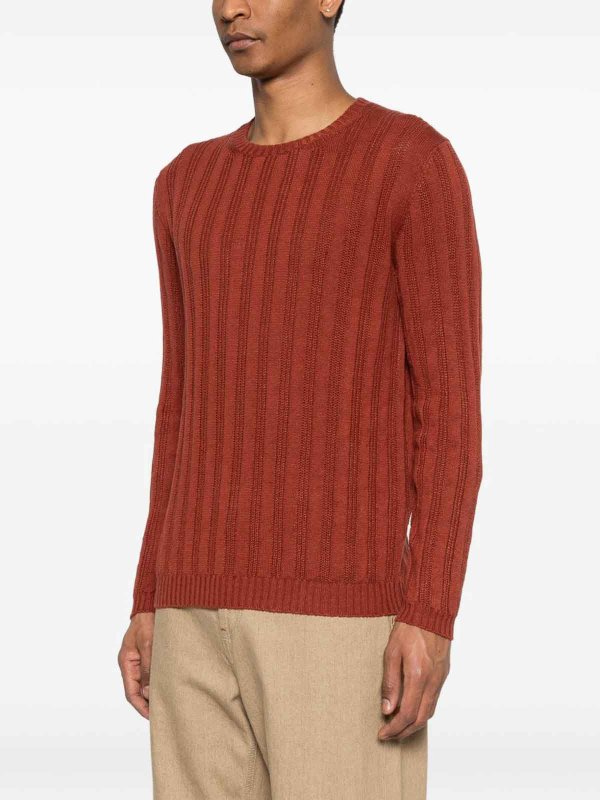 Pull Col Rond - Rouge shop online: SCAGLIONE