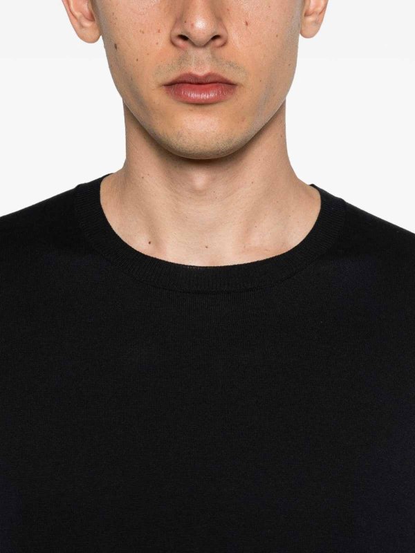 SCAGLIONE: クルーネック online - クルーネック - ダークブルー