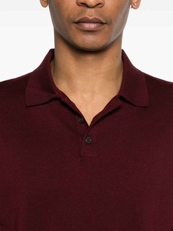 ポロシャツ - ダークレッド shop online: SCAGLIONE