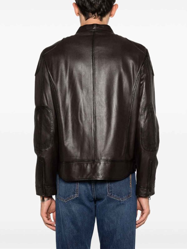 THE JACK AND JACKIE LEATHERS buy online カジュアルジャケット - ブラウン