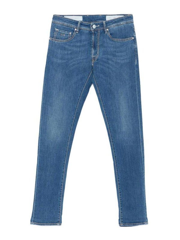 TRAMAROSSA: Jeans Rectos - Vaqueros Rectos - Azul Claro