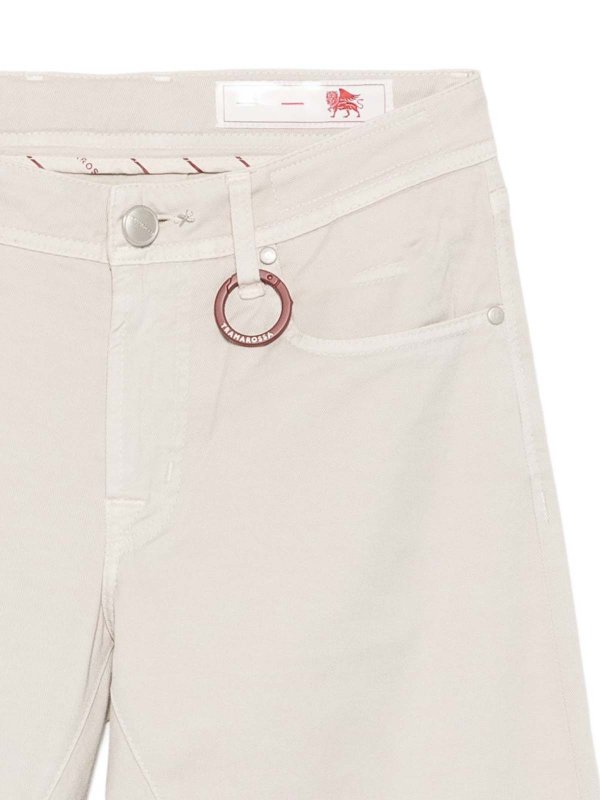 The Best Shops TRAMAROSSA: Jeans Rectos - Vaqueros Rectos - Beis