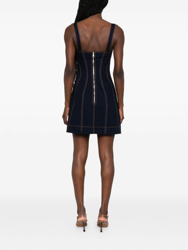ショートドレス - ミディアムウォッシュ shop online: Versace Jeans Couture
