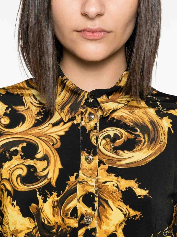 シャツ - 黒 shop online: Versace Jeans Couture