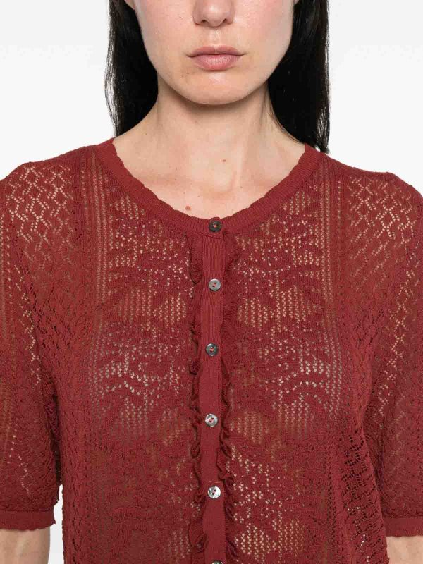 The Best Shops YERSE: Cardigans - Cardigan - Rot