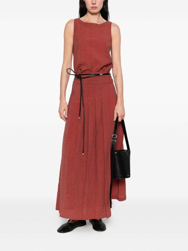 The Best Shops YERSE: Knielange und Midi Röcke - Midirock - Dunkelrot