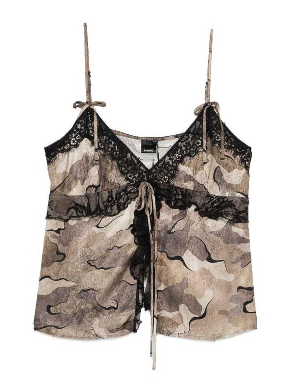 Pinko: Tops und Tank Tops - Top - Beige