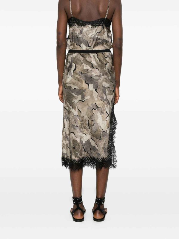 The Best Shops Pinko: Knielange und Midi Röcke - Midirock - Beige