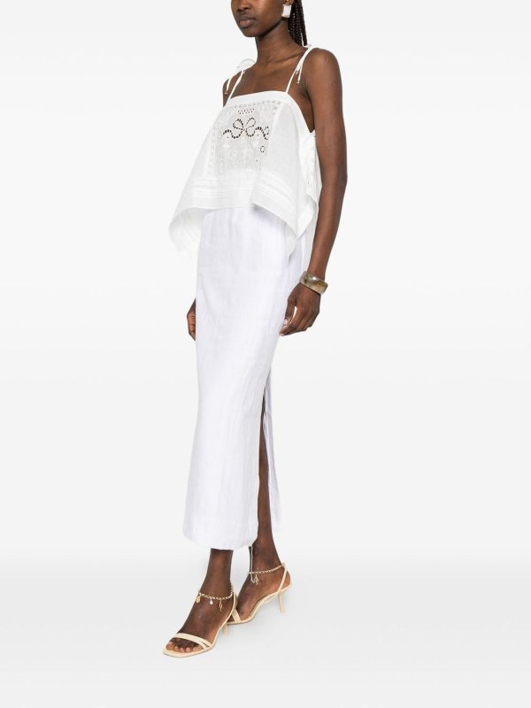 The Best Shops Self Portrait: Tops & Tank tops - White embroidered top