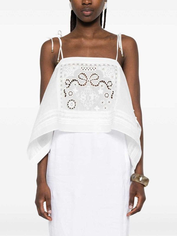 Self Portrait buy online White embroidered top
