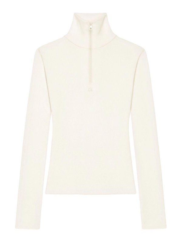 Courreges: polo - Polo bianca