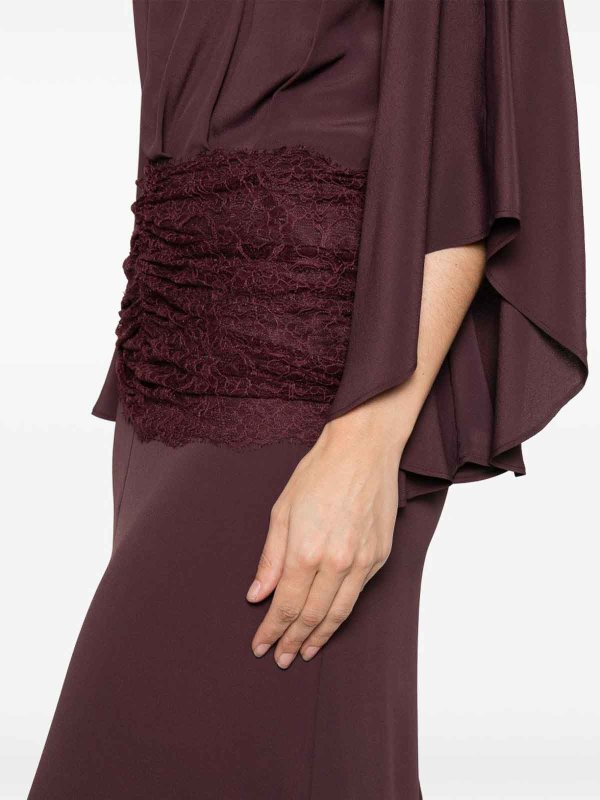 マキシドレス - ダークレッド shop online: Pinko