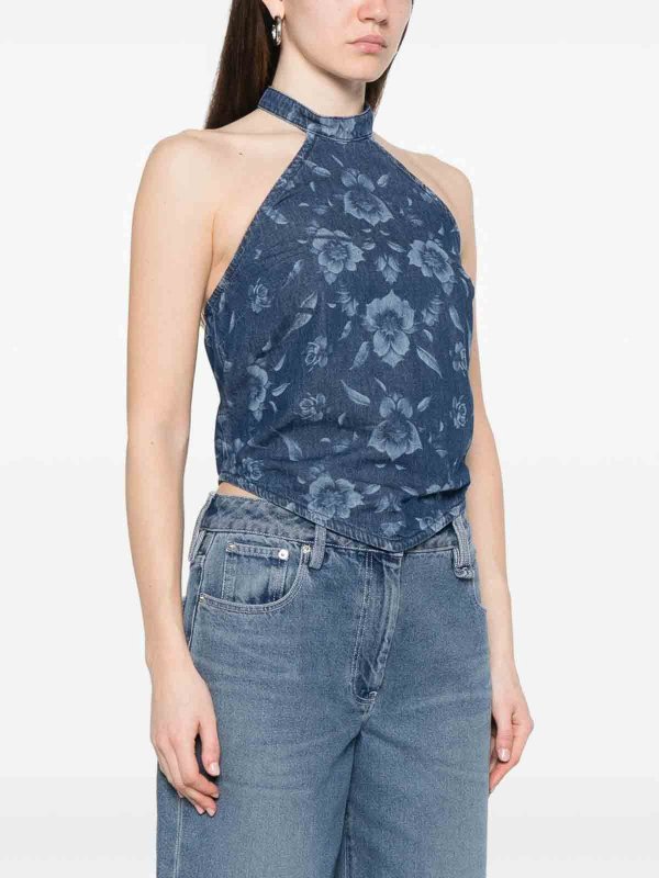 The Best Shops Pinko: トップス＆タンクトップ - トップ/タンクトップ - ミディアムウォッシュ